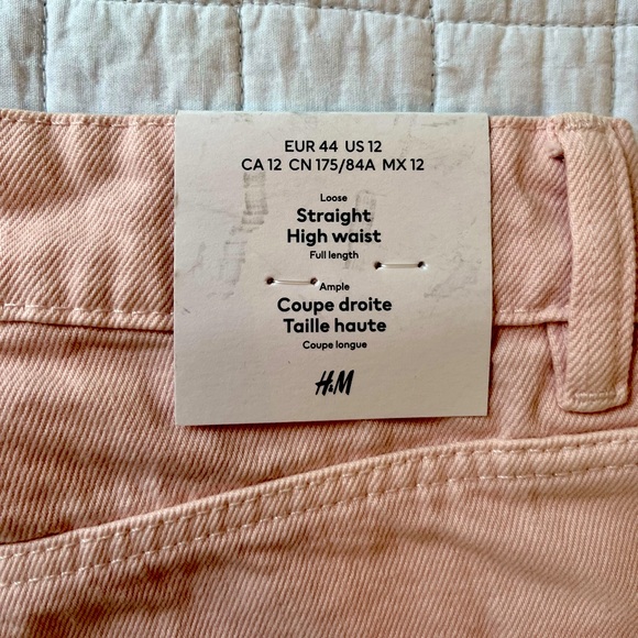 H&M Pink Straight Leg Jeans - Picture 3 of 3